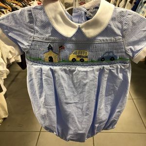 Carriage boutique smoked baby boy outfit